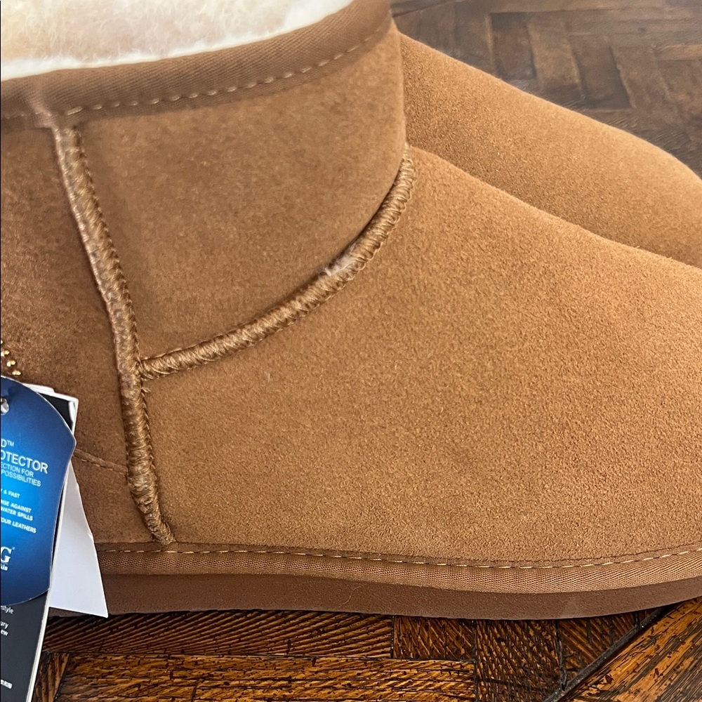 Last Chance final price New without box Ugg Tan Ankle Boots 10 M/11.5 W - Picture 2 of 6
